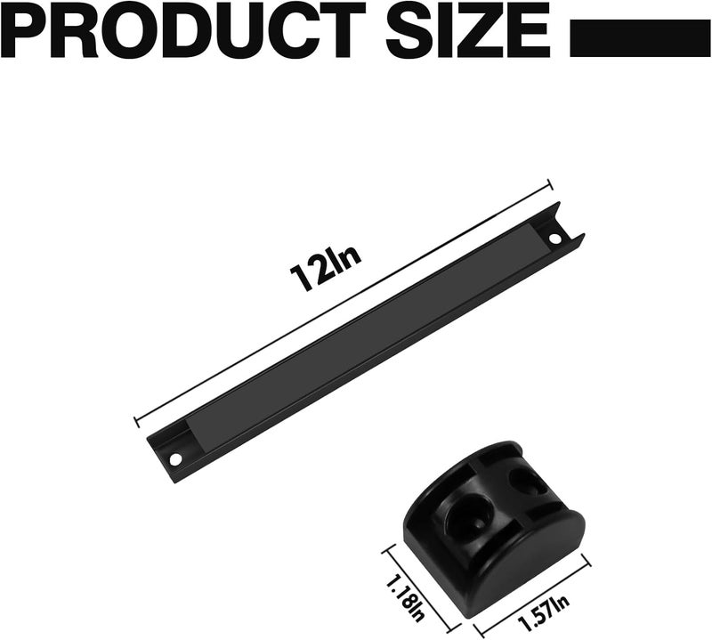 SDLDEER 12" Magnetic Tool Holder, 5 Packs Storage Strips Tool Magnet Bar PVC Coated for Garage Organizer Mounted Hanging Strip,Heavy Duty of Magnetic Holder Easy to Install - Image 2